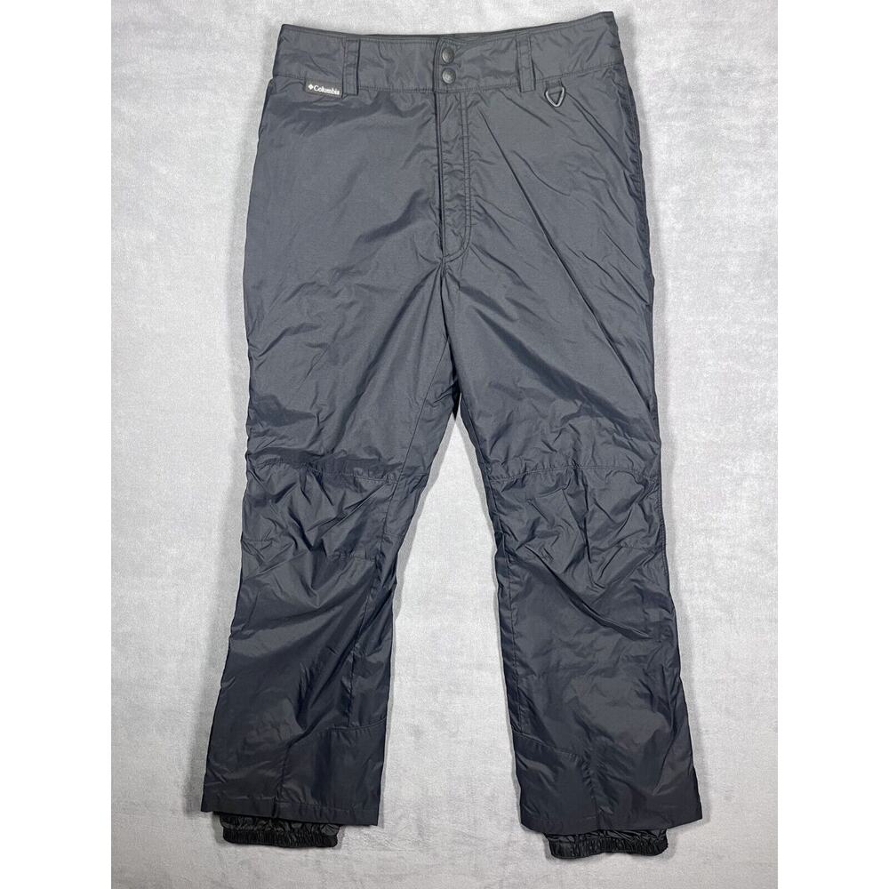 Columbia Ski Snowboard Pants Women's Large Black 100% Polyester High Rise Winter